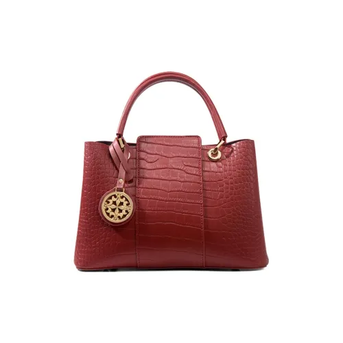 CLEVER KETCH ПУ (полиуретан) Сумка-тоут Женская Красный Крокодиловый узор