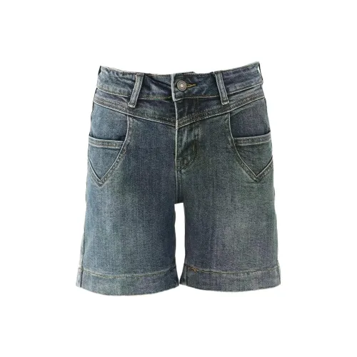 ZXBY Винтаж MID Брюки на бедро Женские Джинсы