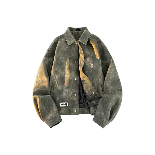 Fingercrox Кожа Куртка Пальто Унисекс