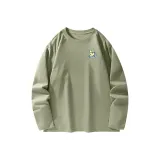 100% cotton, длинный рукав, рубашка, в цвете пальмовый зеленый (с логотипом COUGU на груди)