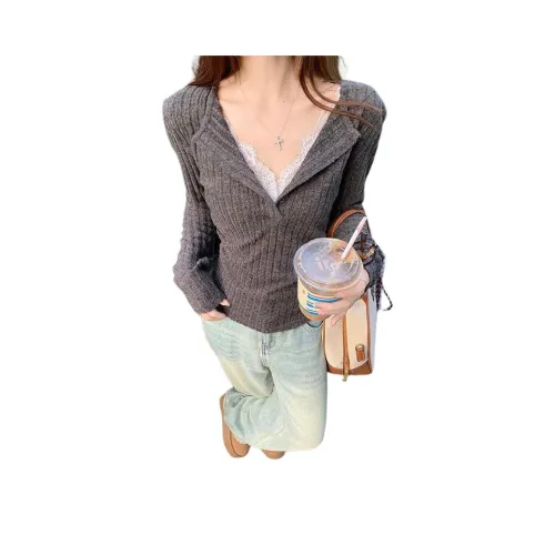 CASTLE WOODS Темно-серый Женский Трикотаж