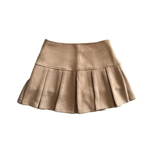 Ning Cai Yuer Кожаные короткие юбки Женские