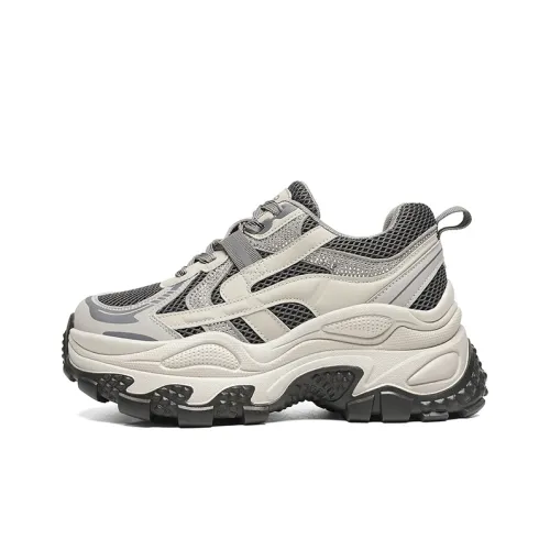 ZHR Амортизация Износостойкие Низкие Топ Кроссовки с Толстой Подошвой Женские