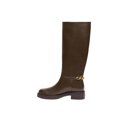 Stuart Weitzman SW Soluxe Celia Колено Высокие сапоги Женские Коричневый