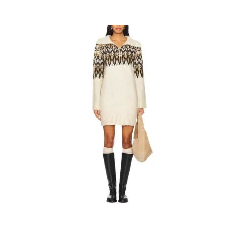 STEVE MADDEN Длинное платье с длинными рукавами женское