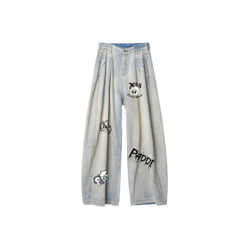 Pleasant Goat and Big Big Wolf Джинсы Унисекс