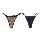 2 пачки (Черный + Леопард с принтом)