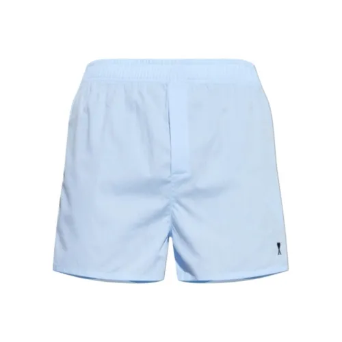 AMIPARIS Light Blue Men's Casual Shorts AMIPARIS Светло-голубые Мужские Повседневные Шорты