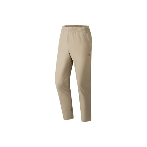 ANTA Удобный Универсальный Бизнес Коммутирование Однотонный Вязаные Тренировочные брюки Мужские