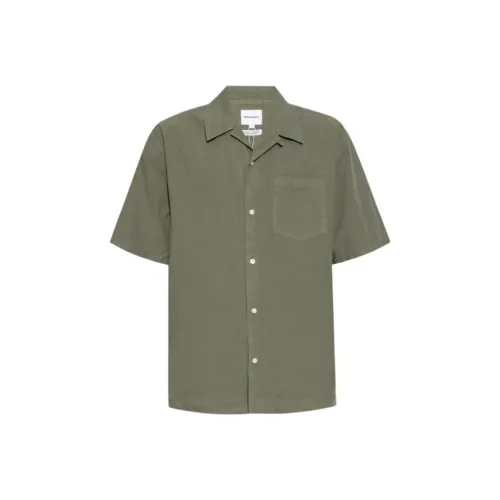 NORSE PROJECTS Зеленые Мужские Рубашки