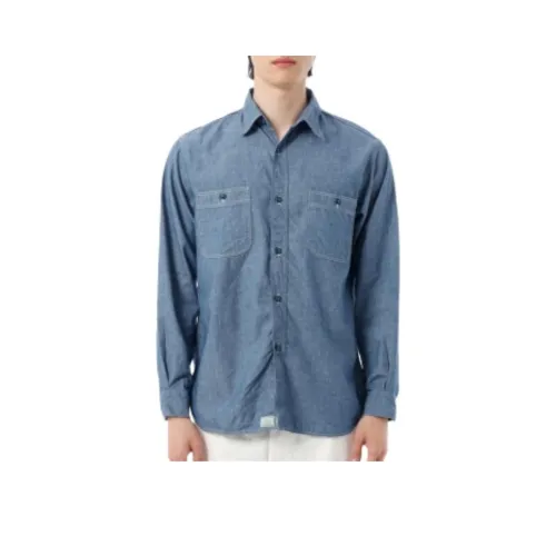 OrSlow совместная модель Синий Мужская рубашка