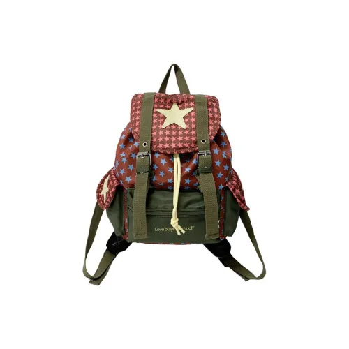 Bywhich Нейлон Рюкзак Женские Красный