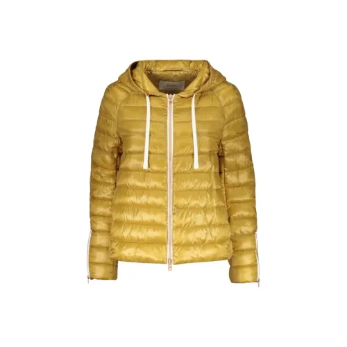 HERNO Горчичный Желтый Женские Пуховики