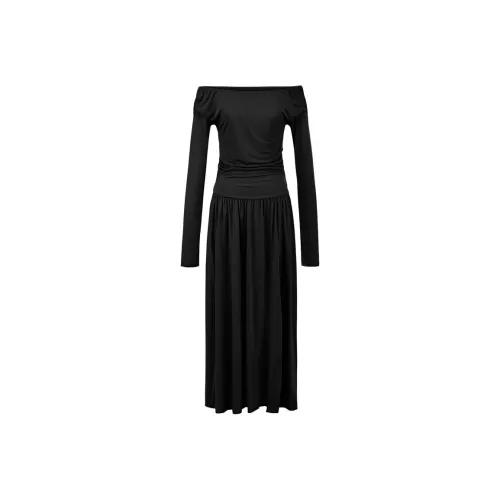 URBAN REVIVO Длинное платье с длинными рукавами женское