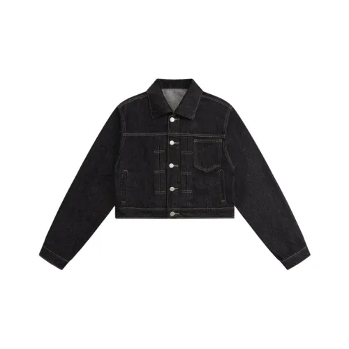 Розовый JYJ 602 Темно-синий Женские Джинсовые куртки