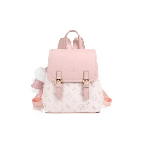 DIFFERENT FACES ПУ (полиуретан) Рюкзак Женские Розовый