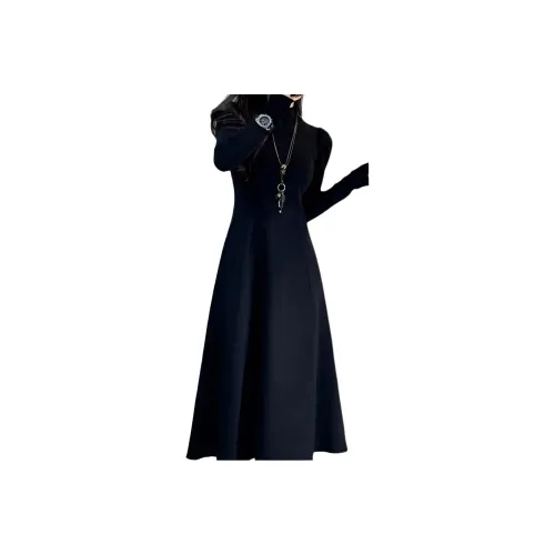 Genius Pooh Длинное платье с длинными рукавами женское