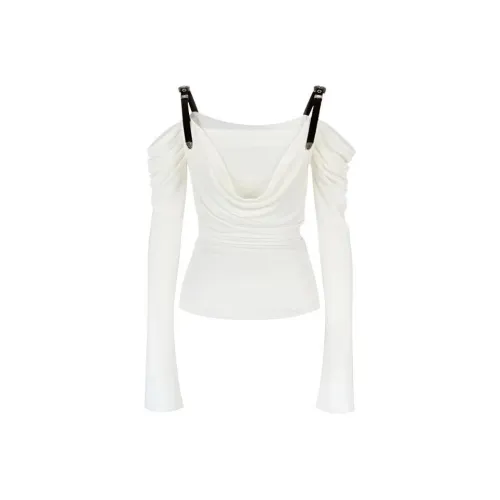 EMDPN Кожаный ремешок Женская T-рубашка Осенняя UNIQUE Anti Aging Уменьшение веса Топ Женской