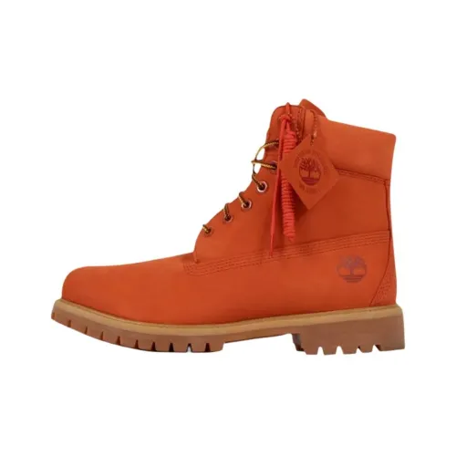 Timberland 6 Inch Водонепроницаемый Высокий Топ Детские Ботинки Оранжевые Подростки