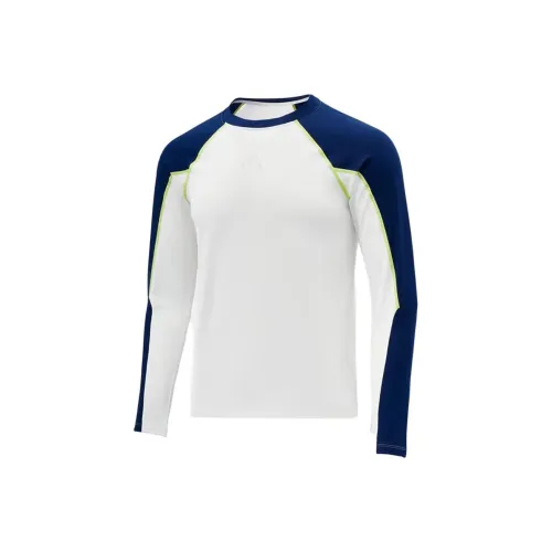 Adidas Белый Синий Kids T-Рубашки