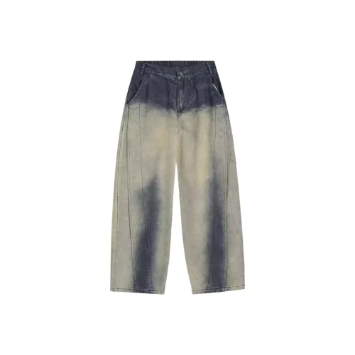 NRXX Мужская одежда Модный Винтаж Промытый Повседневный Широкие брюки Мужской