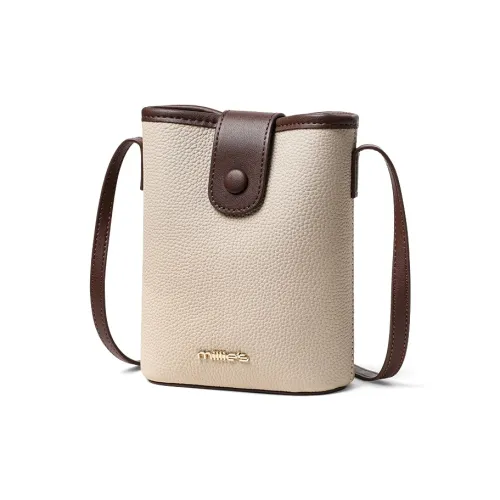 MILLIE'S Чехол для телефона из коровьей кожи сумка через плечо стандартная женская бежевый
