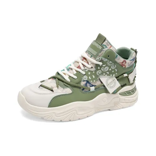 Bake Высокий Топ Спортивная Взрослая Универсальная Удобная с Амортизаторами Противоскользящая Высокий Топ Повседневная Обувь Мужская Мужская