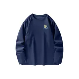 100% cotton, длинный рукав, темно-синий (холодный, собака, логотип на груди)