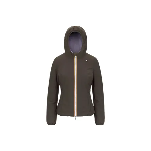 K WAY Черный оливковый Женские пуховики