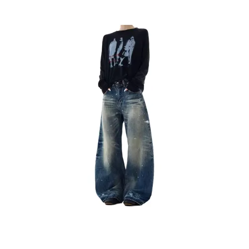 WELTER EXPERIMENT Синий Мужской Джинсы