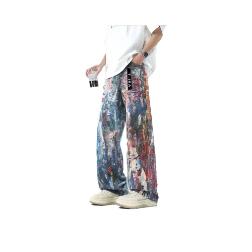 T IRA Синий Без Бренда Застежка Унисекс Джинсы