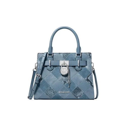 MICHAEL KORS Hamilton Series Сумка через плечо с узором "Ромб" маленькая сумка унисекс цвет "Каскад Синий"