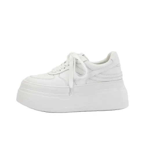 DIBO Классический Минималистичный Два Тон SHIRO Обувь Кружево Вверх Повседневная Скейтборд Обувь Женская