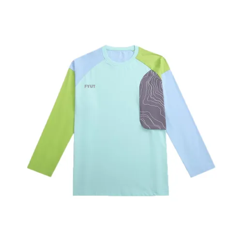 FYUT Бирюзовый [Форма Runs Большой] Унисекс T-рубашки