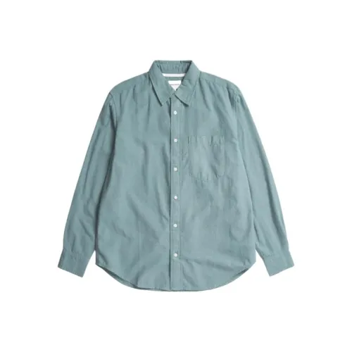 NORSE PROJECTS Бирюзовые Мужские Рубашки