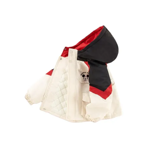 Disney Осенний Зимний Детский Fashion Versatile Пэчворк Новый Термическое Пальто