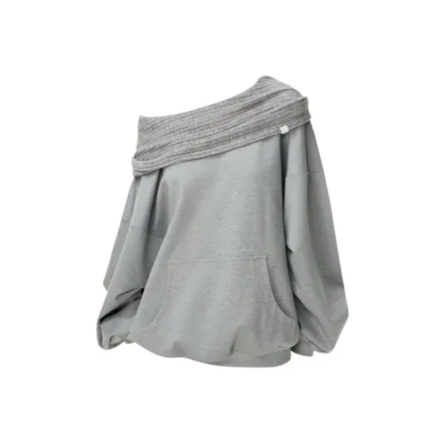 POPO.INFO Серый Женский Свитшот