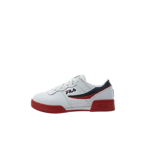 FILA Original Fitness Low Топ Детские Скейтбординги Белый Красный Черный