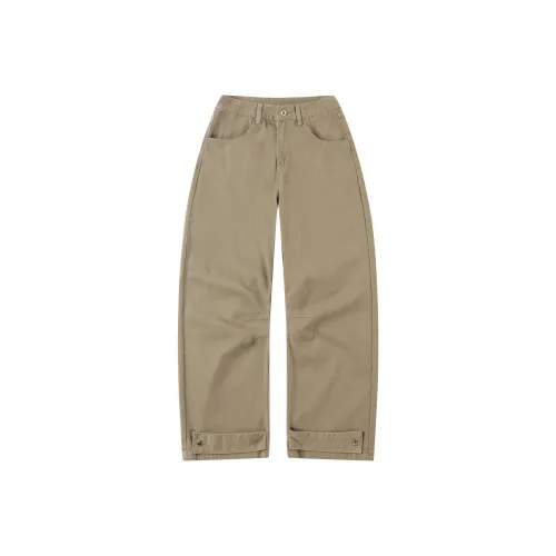 HOME PANDA Кофейный Унисекс Повседневные Штаны