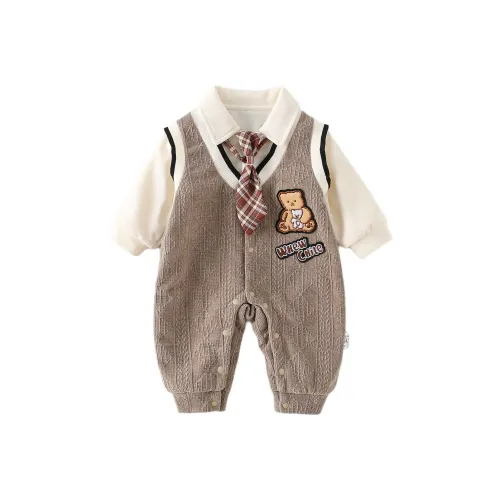 XiaoJinBu Коричневый Детский Комбинезоны Ползунки