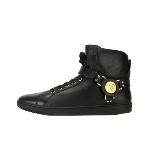 VERSACE COLLECTION VERSACE Высокие Кроссовки для скейтбординга Мужские Черные