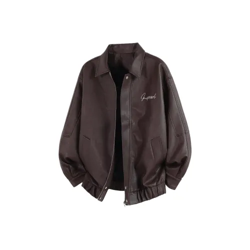 IN'S Унисекс Кожаные Куртки