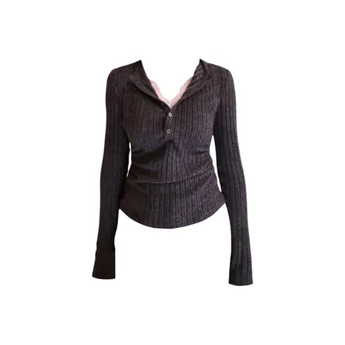 CASTLE WOODS Темно-серый Женский Трикотаж