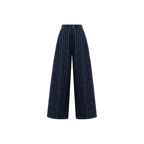 SOON FLOWER Темно-синие женские джинсы