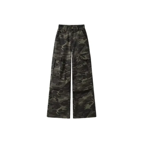 CAT'S PAW Камуфляж Унисекс Карго Брюки