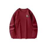 100% cotton, длинный рукав, рубашка, бордовый (с логотипом TB Car Cool Dog на груди)