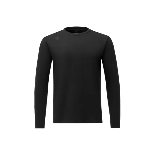DESCENTE Спортивный Повседневный Мужской Гигроскопичный Быстросохнущий Длинный Рукав Трикотаж Мужской