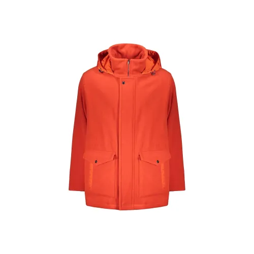 HERNO Оранжевый Мужской Пуховик