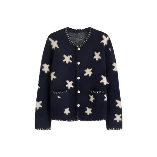 SNZX Изображение Цвет Блок Звезды Трикотажная Ткань Куртка Женская Трикотаж