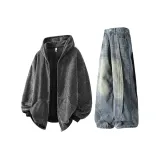 Gray Свитшот + Blue Джинсы